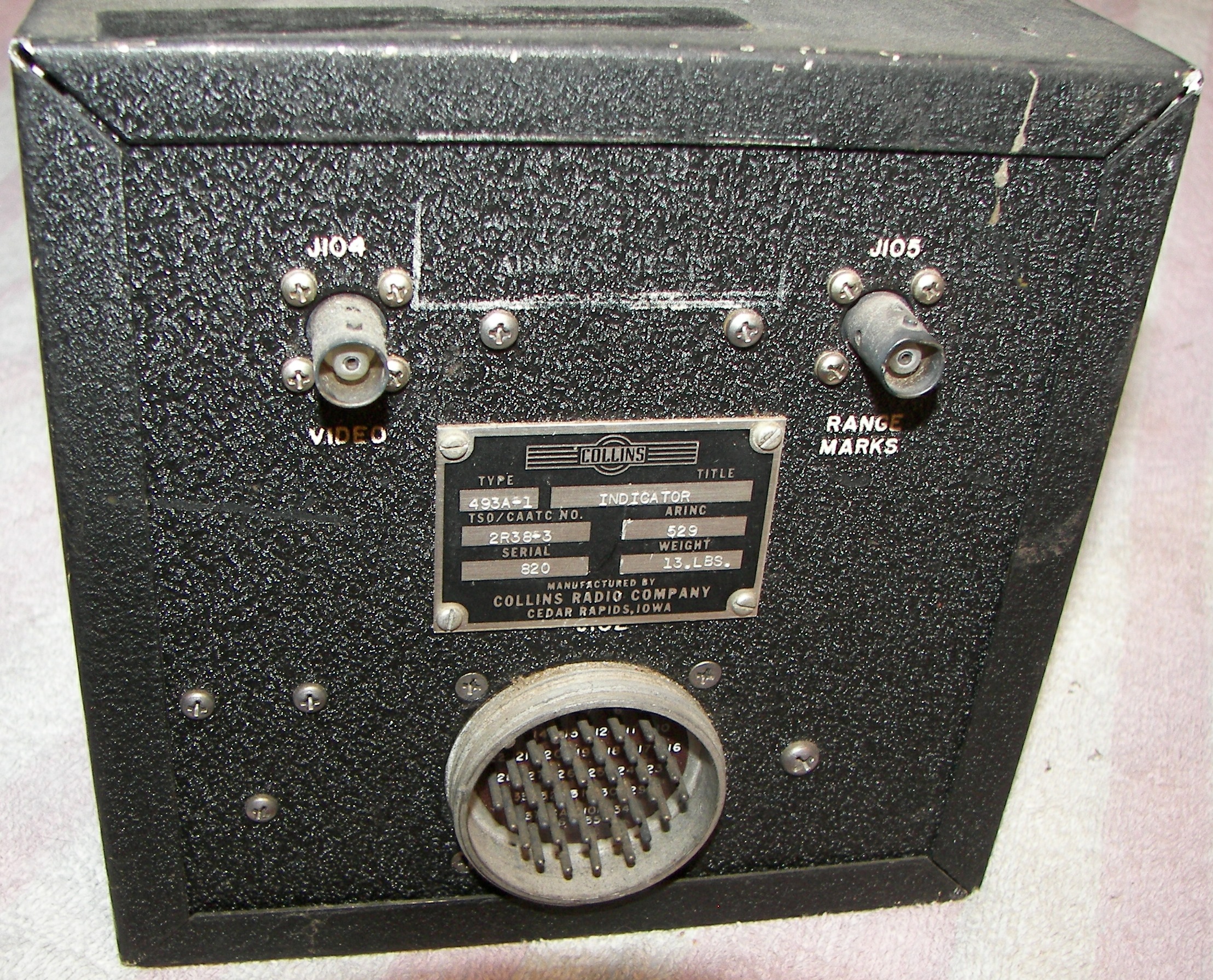 Collins 493A1 RADAR Indicator